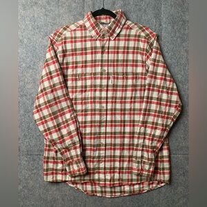 Over Under Men Size Large long sleeve plaid button down shirt‎